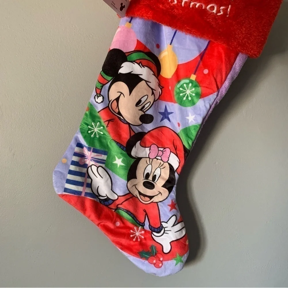 NWT. DISNEY Mickey & Minnie Mouse 20” Stocking